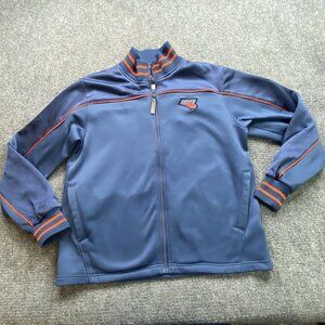 Charlotte Bobcats Jacket Men's S Blue NBA Exclusive Collection Zip Front Patches